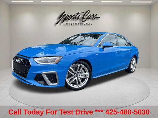 Blue 2022 Audi A4 45 S line Premium Plus