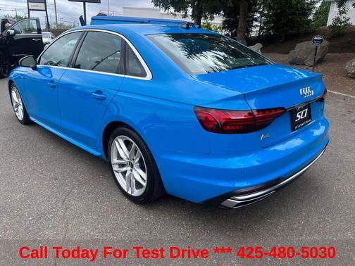 Blue 2022 Audi A4 45 S line Premium Plus