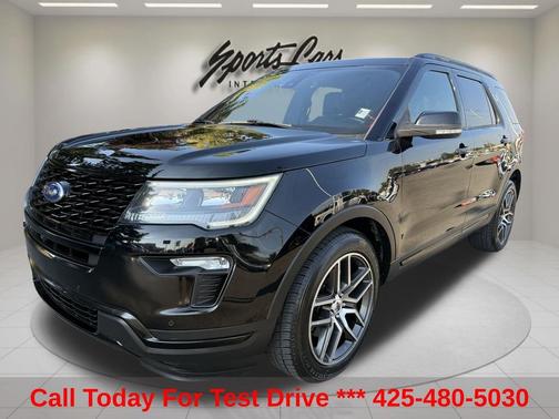 Shadow Black 2018 Ford Explorer Sport