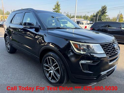 Shadow Black 2018 Ford Explorer Sport