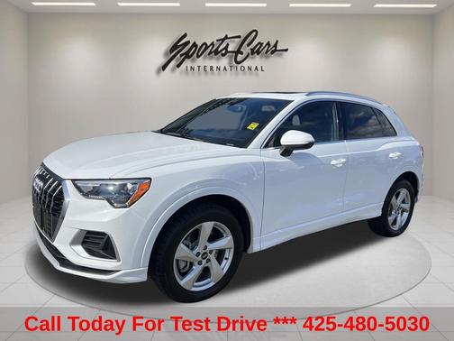 White 2021 Audi Q3 40 Premium