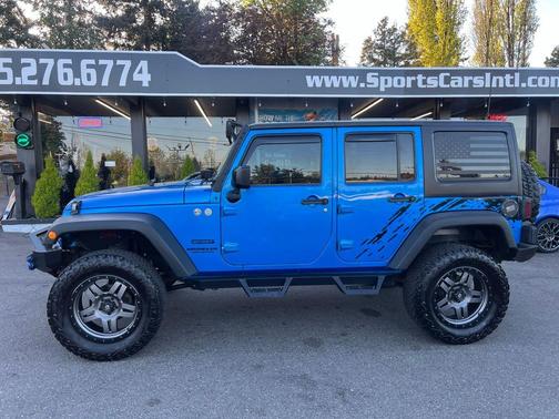 Hydro Blue Pearlcoat 2016 Jeep Wrangler Unlimited Sport