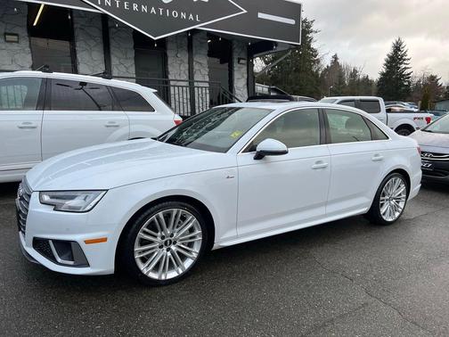 Glacier White Metallic 2019 Audi A4 2.0T Premium Plus