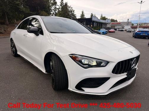 White 2020 Mercedes-Benz AMG CLA 35 4MATIC