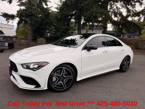 White 2020 Mercedes-Benz AMG CLA 35 4MATIC