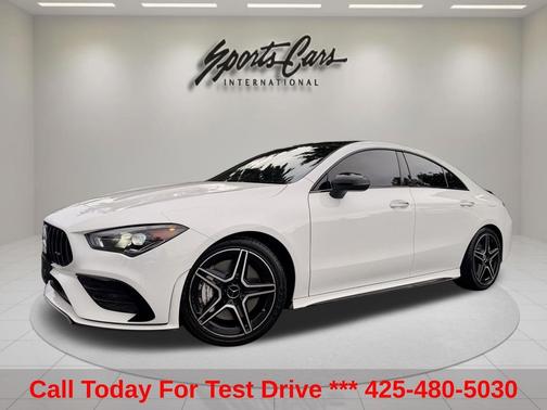 White 2020 Mercedes-Benz AMG CLA 35 4MATIC