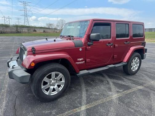Deep Cherry Red Crystal Pearlcoat 2012 Jeep Wrangler Unlimited Sahara