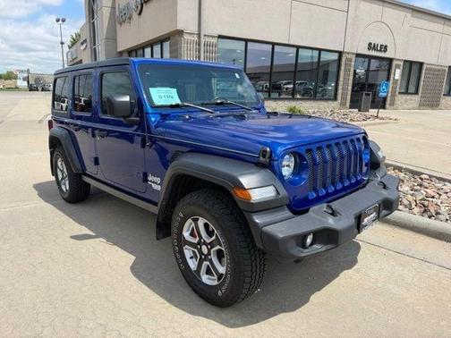 Ocean Blue Metallic 2019 Jeep Wrangler Unlimited Sport