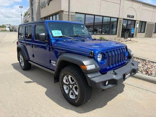 Ocean Blue Metallic 2019 Jeep Wrangler Unlimited Sport