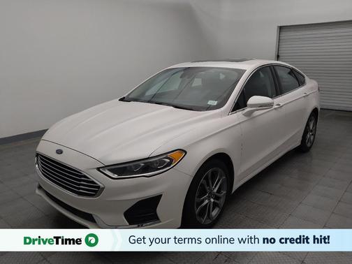White Platinum Metallic Tri-Coat 2019 Ford Fusion SEL