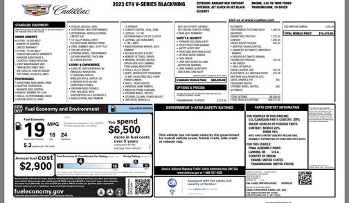 2021 Cadillac CT4 V-Series