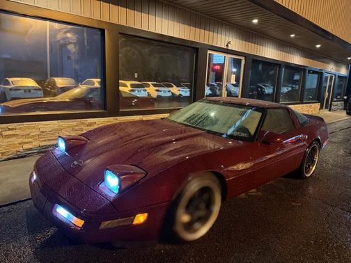 Burgundy 1993 Chevrolet Corvette Base