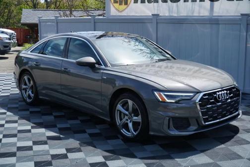 Gray 2024 Audi A6 55 Premium Plus