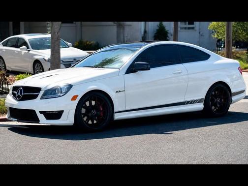 White 2014 Mercedes-Benz C-Class C 63 AMG