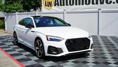 Glacier White Metallic 2023 Audi A5 Sportback 45 S Line Premium Plus