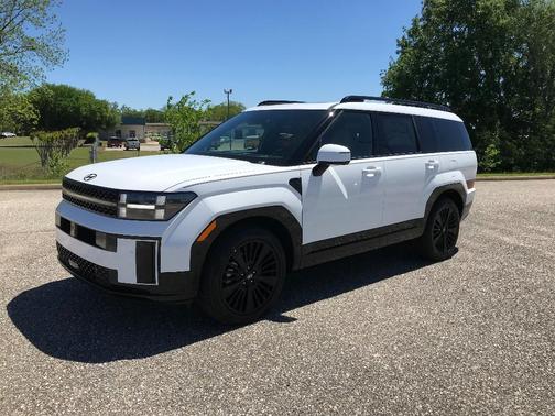 Serenity White 2026 Hyundai SANTA FE HEV Calligraphy