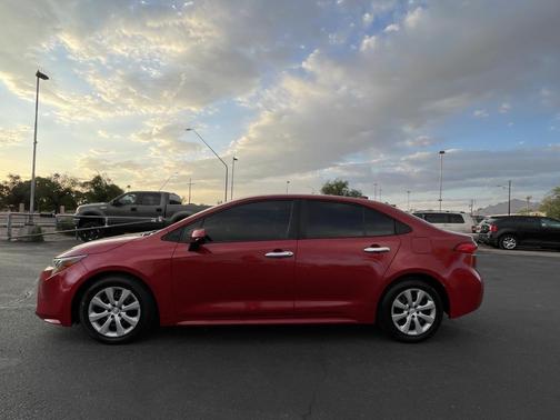 Red 2021 Toyota Corolla LE