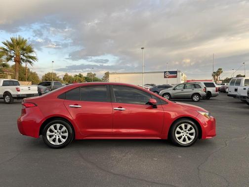 Red 2021 Toyota Corolla LE