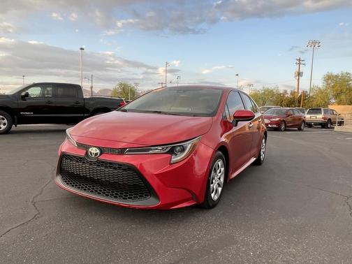 Red 2021 Toyota Corolla LE