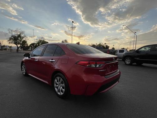 Red 2021 Toyota Corolla LE