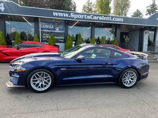 Kona Blue Metallic 2018 Ford Mustang GT Premium