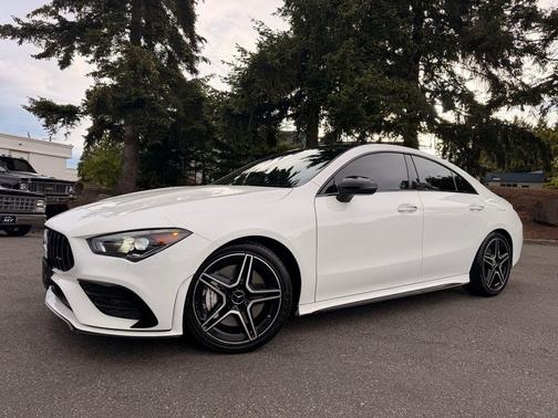 White 2020 Mercedes-Benz AMG CLA 35 4MATIC