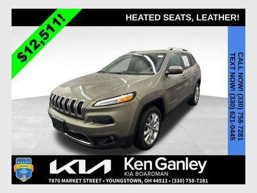 Light Brownstone Pearlcoat 2016 Jeep Cherokee Limited