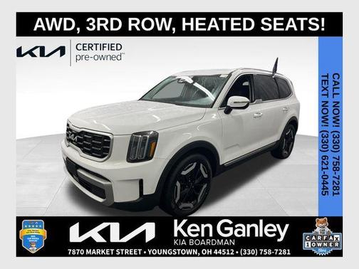 Glacial White Pearl 2023 Kia Telluride S
