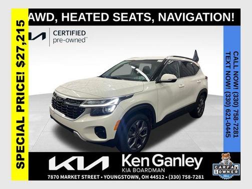 Snow White Pearl 2024 Kia Seltos S