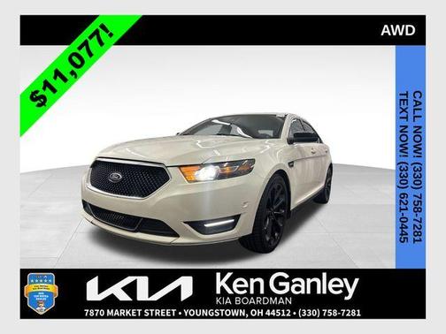 White Platinum Clearcoat Metallic 2015 Ford Taurus SHO