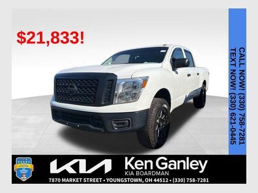 Glacier White 2019 Nissan Titan S