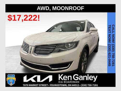 White Platinum Tri-Coat Metallic 2017 Lincoln MKX Reserve