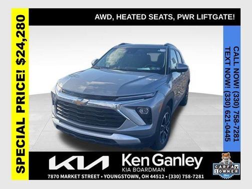Sterling Gray Metallic 2024 Chevrolet Trailblazer LT