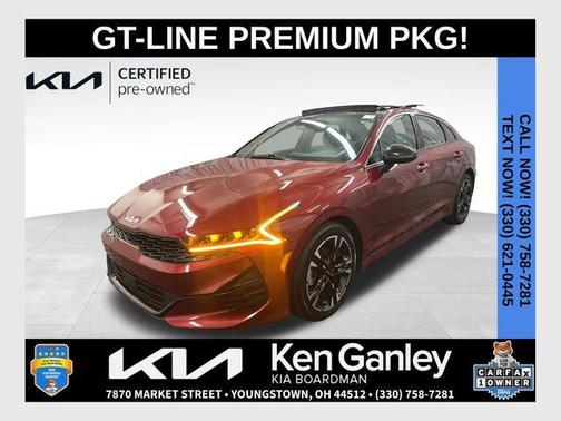 Passion Red 2022 Kia K5 GT-Line