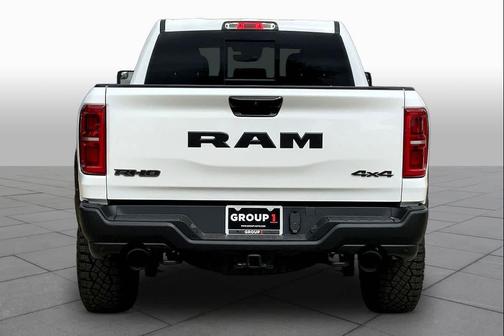 Bright White Clearcoat 2026 RAM 1500 RHO Crew Cab 4x4 5'7' Box