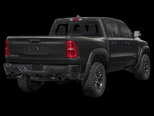 Diamond Black Crystal Pearlcoat 2026 RAM 1500 RHO Crew Cab 4x4 5'7' Box