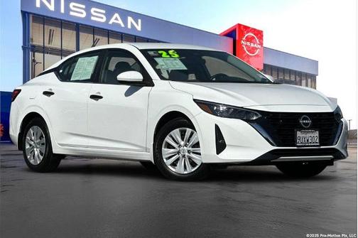 Cloud White 2025 Nissan Sentra S