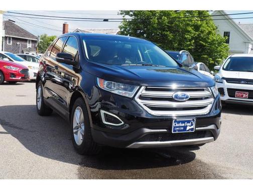 White Platinum Metallic Tri-Coat 2017 Ford Edge SEL