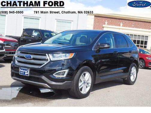 White Platinum Metallic Tri-Coat 2017 Ford Edge SEL