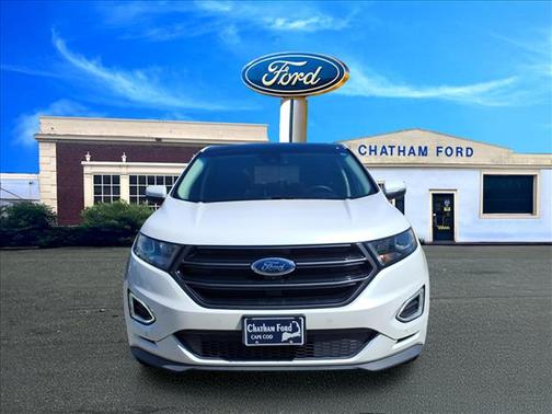 White Platinum Metallic Tri-Coat (ug) 2018 Ford Edge Sport