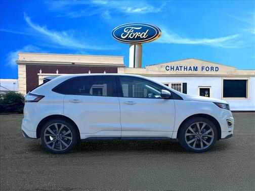 White Platinum Metallic Tri-Coat (ug) 2018 Ford Edge Sport