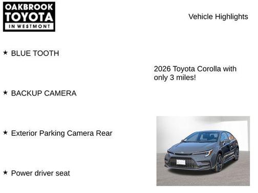 2026 Toyota Corolla XSE