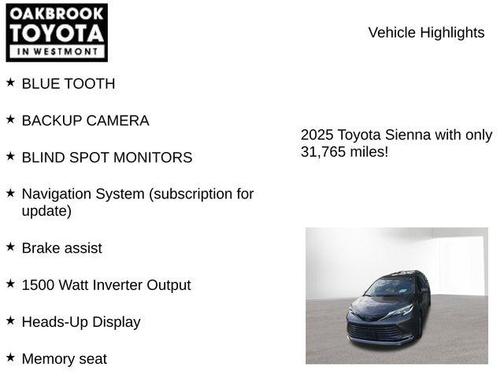 Magnetic Gray Metallic 2025 Toyota Sienna Platinum