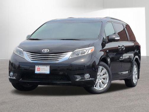 Midnight Black Metallic 2017 Toyota Sienna Limited Premium