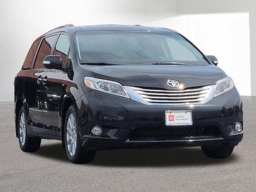 Midnight Black Metallic 2017 Toyota Sienna Limited Premium