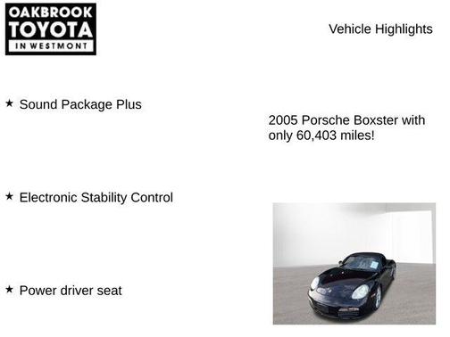 Black 2005 Porsche Boxster S