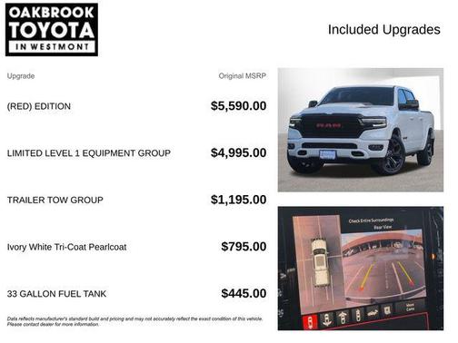 Ivory White Tri-Coat Pearlcoat 2023 RAM 1500 Limited