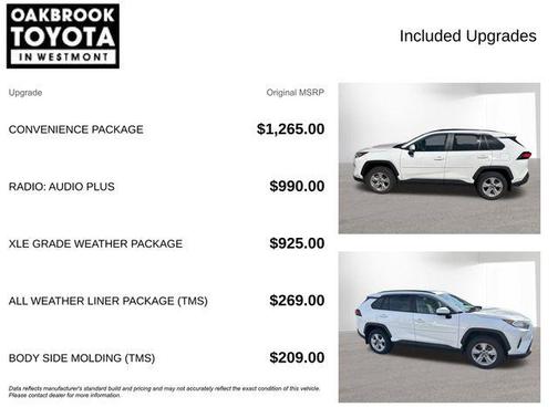 Super White 2021 Toyota RAV4 XLE