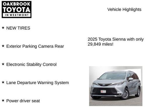 Celestial Silver Metallic 2025 Toyota Sienna XLE