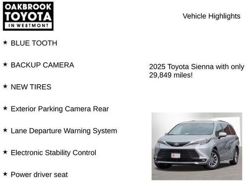 Celestial Silver Metallic 2025 Toyota Sienna XLE
